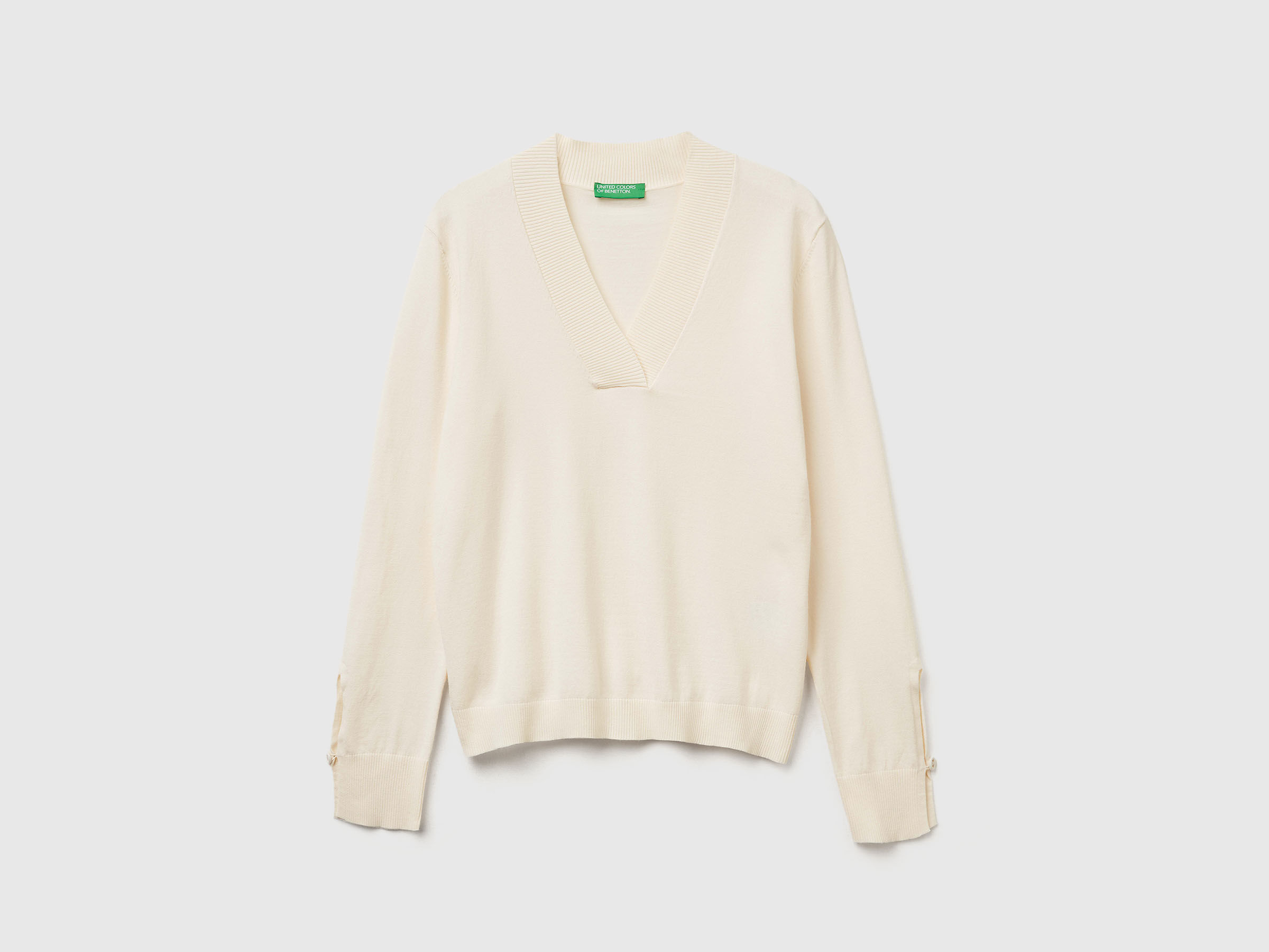 V NECK SWEATER L/S Mujer image number 5